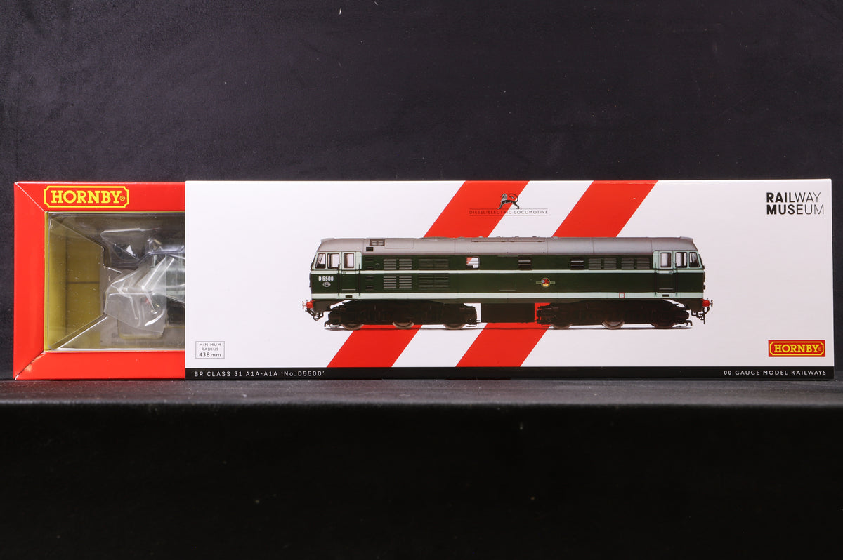 Hornby OO R30120 Class 31 AIA-AIA &#39;D5500&#39; BR Green