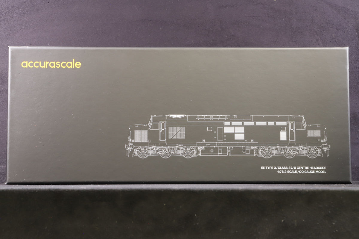 Accurascale OO ACC2611 Class 37 &#39;37140&#39; BR Blue Orange Cantrail Stripe