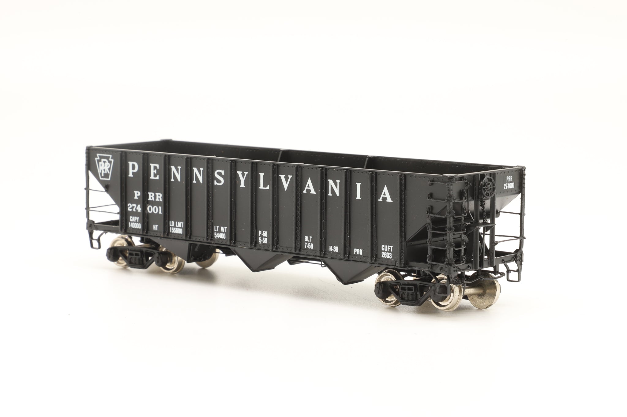 Oriental Limited HO Brass H-39 Pennsylvania Hopper Black '274001