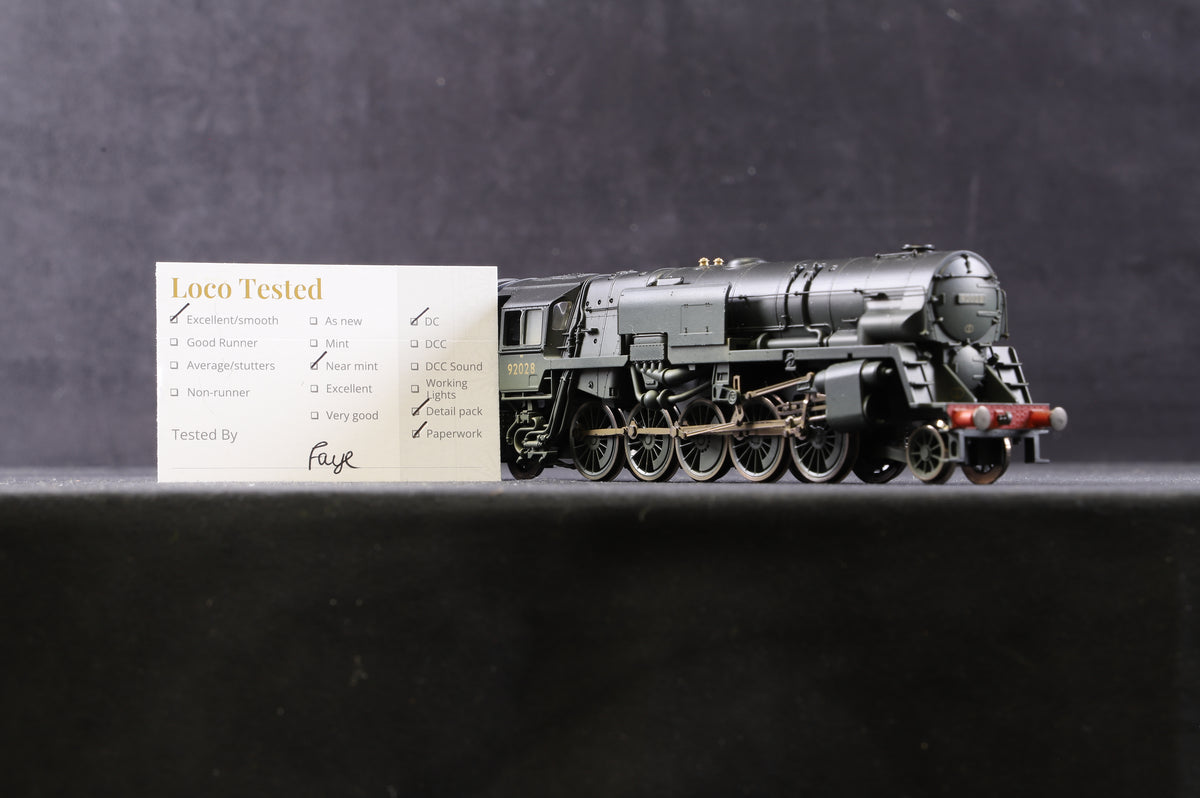 Hornby OO R3756 Early BR Class 9F Crosti Boiler &#39;92028&#39;, Heavily Weathered