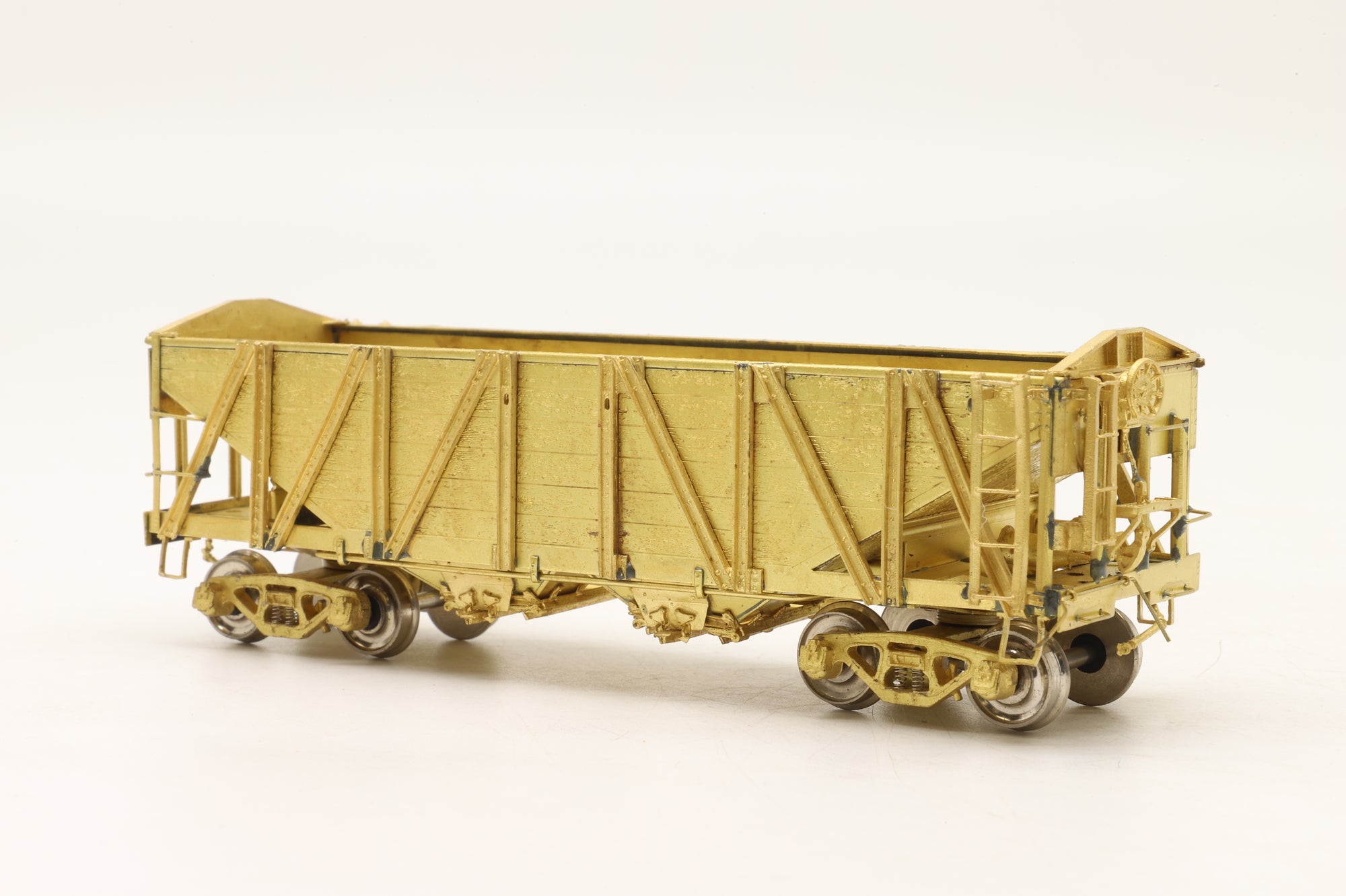 Old & Weary Car Shop HO Brass OWCS 1000 Two Bay Composite Hopper Wagon Unpainted