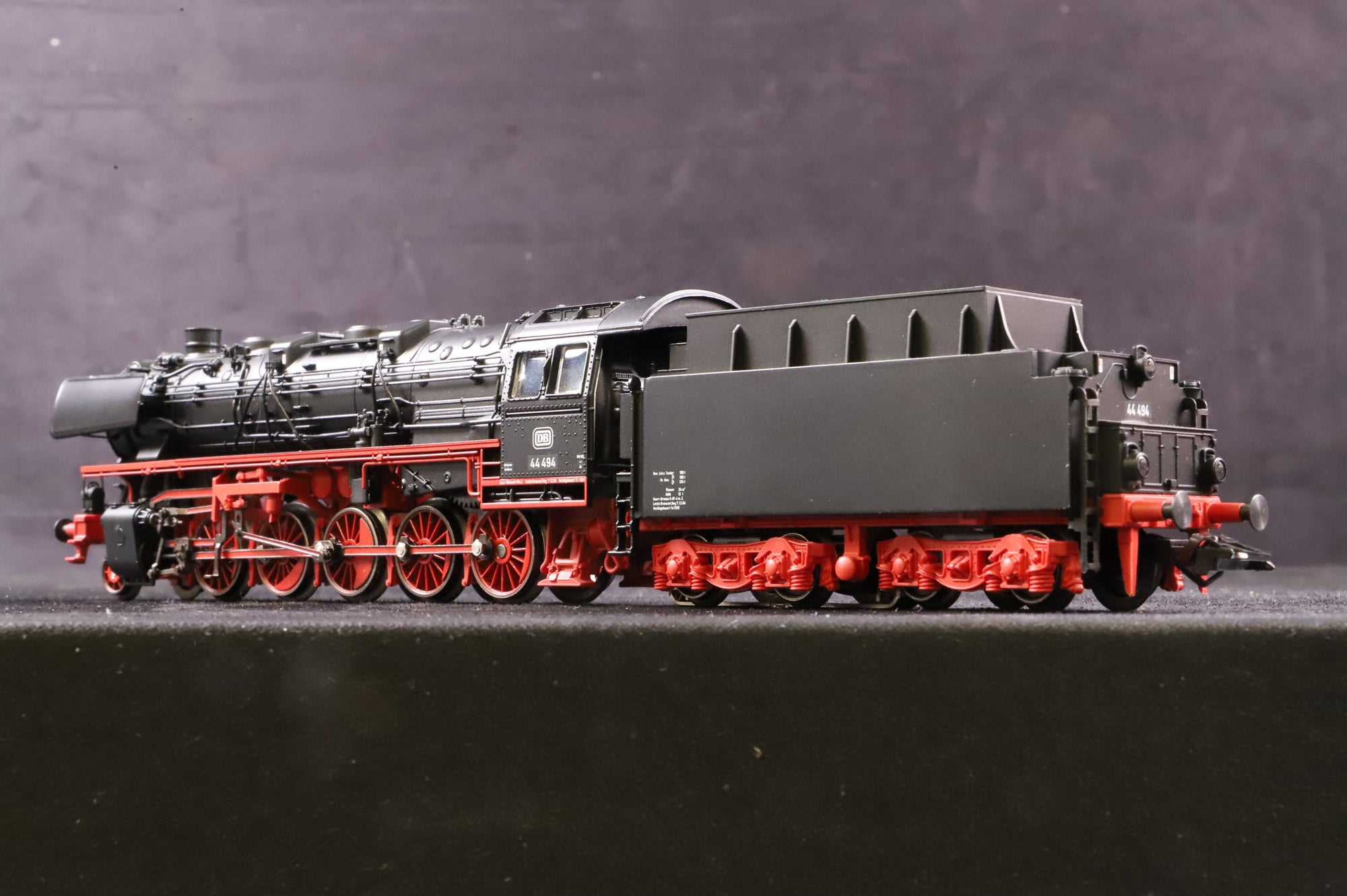 Marklin HO DRG BR 44 44494 in DB Black/Red - Digital Fitted
