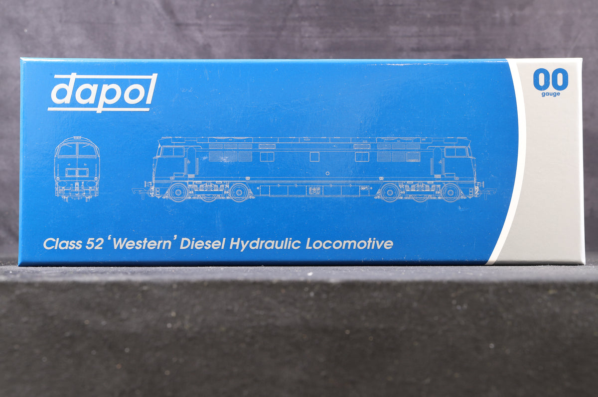 Dapol OO 4D-003-011 Class 52 &#39;D1002&#39; &#39;Western Explorer&#39; BR Green Small Yellow Ends