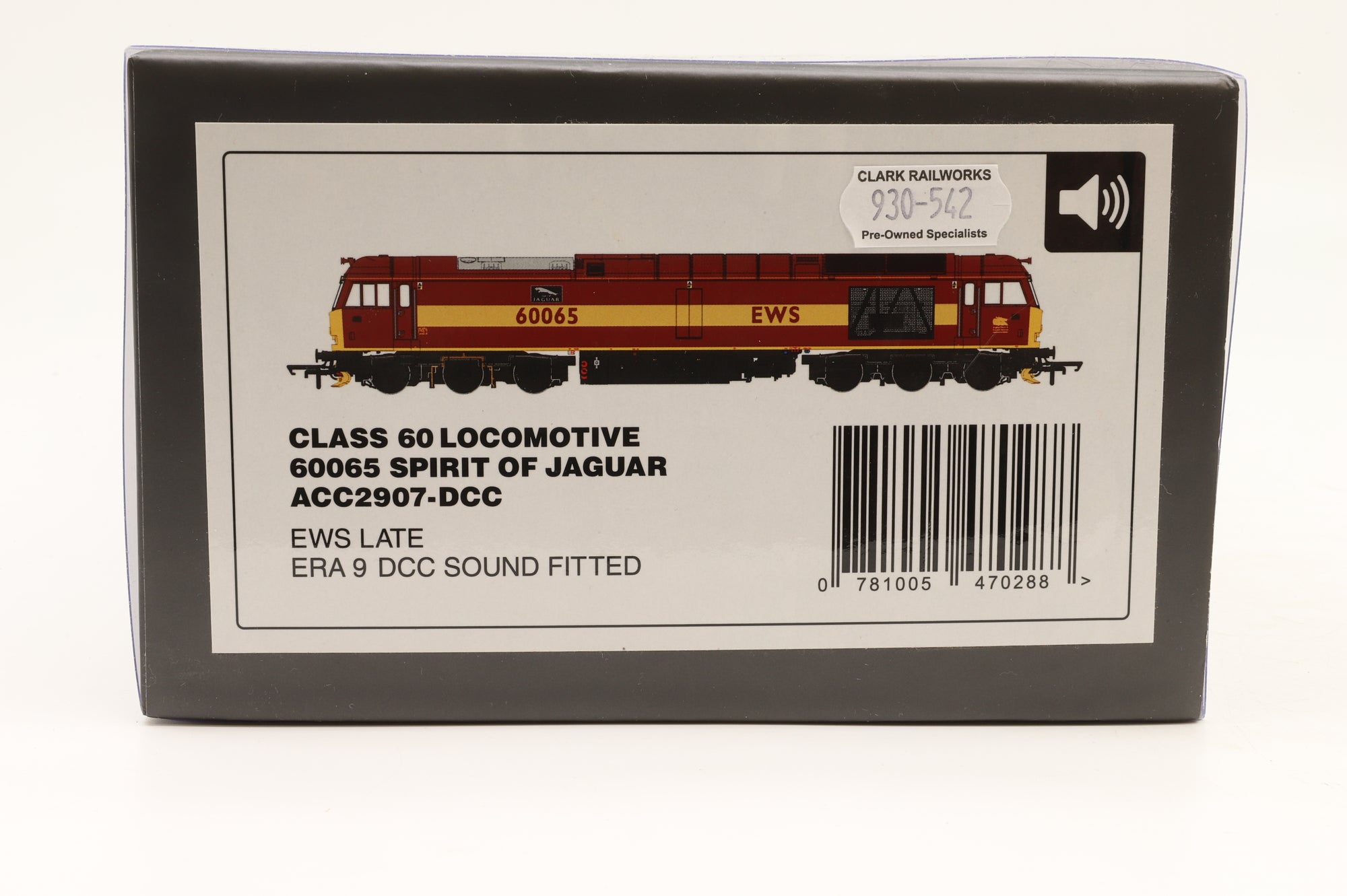 Accurascale OO ACC2907 Class 60 60065 'Spirit of Jaguar' in EWS Livery – DCC Sound