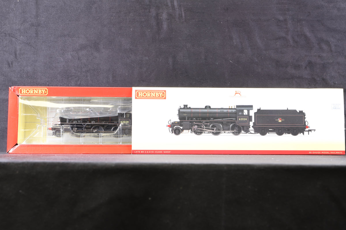 Hornby OO R3243 Class K1 2-6-0 &#39;62024&#39; BR Lined Black L/C