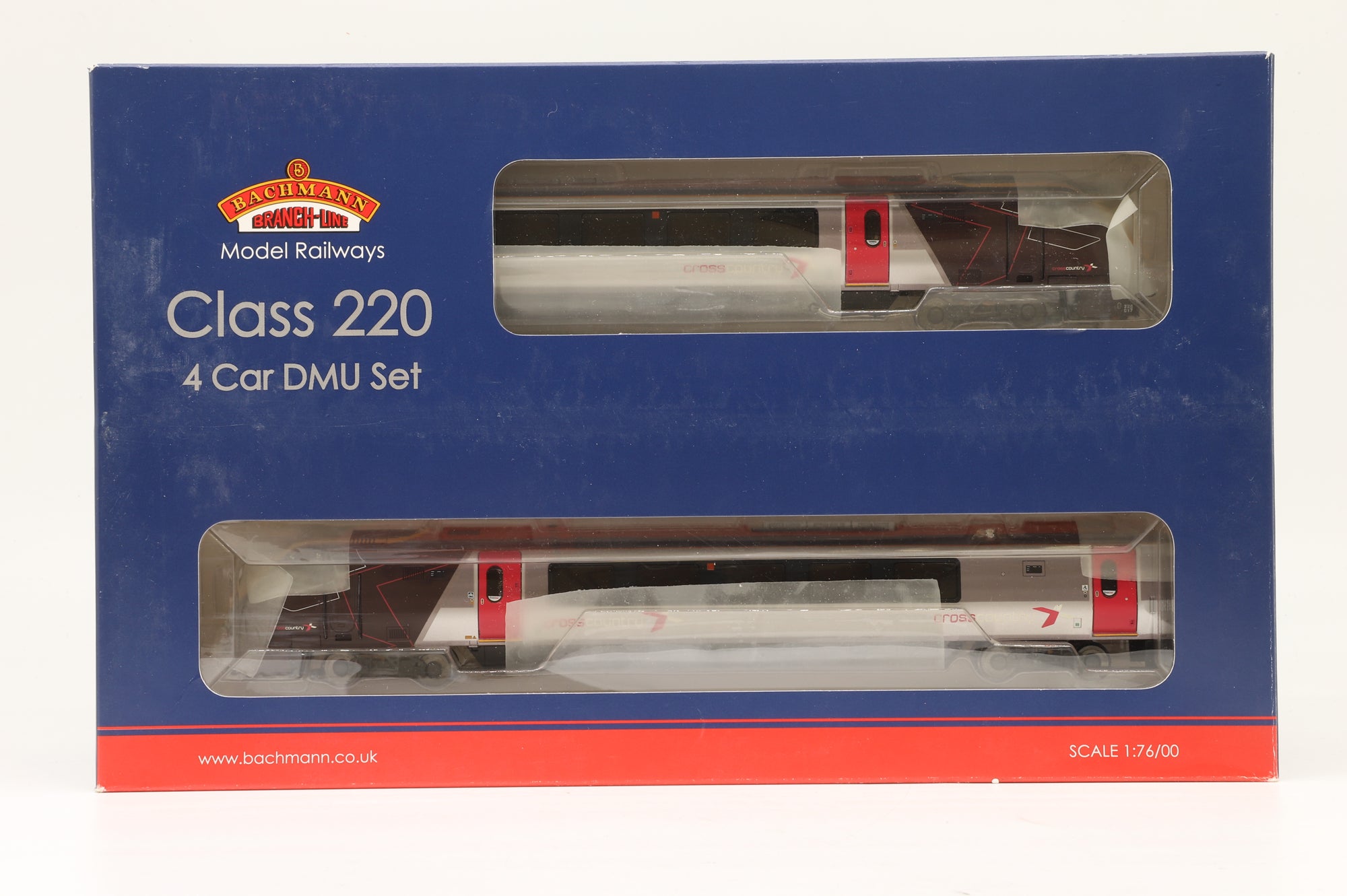 Bachmann OO 32-603 Class 220 Voyager 4-Car Set 220017 in Cross Country Livery