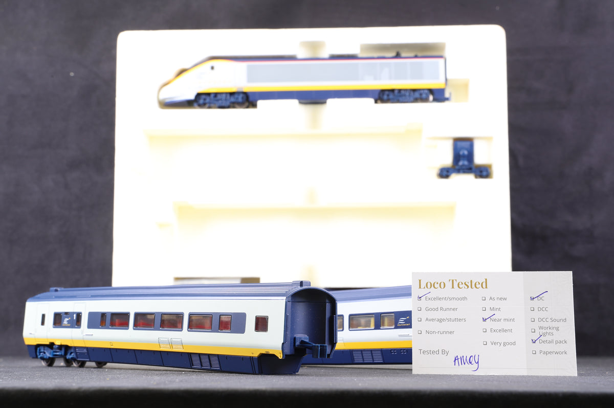 Hornby OO R665A Class 373 Eurostar 4 Car Train Pack