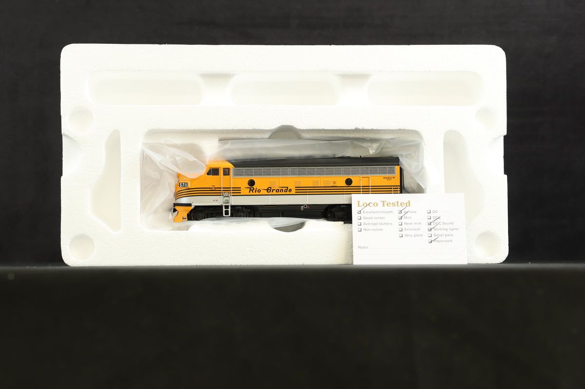 Walthers HO 910-19973 EMD F7A D&amp;RGW &#39;5711&#39;, DCC Sound