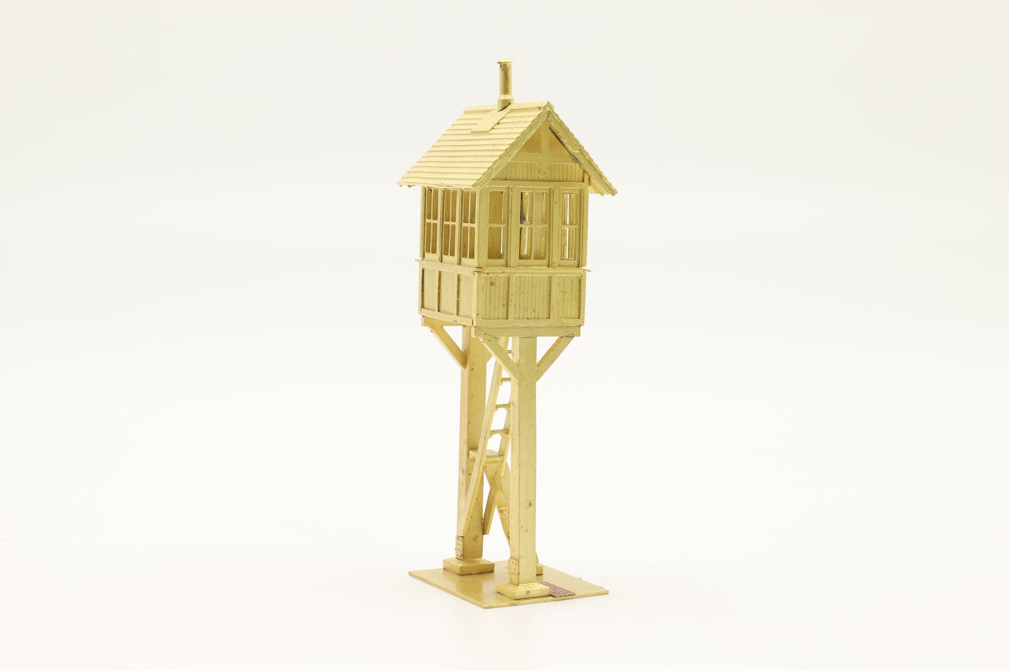 Overland Models HO Brass OMI-3242 Elevated Crossing Shanty Unpainted
