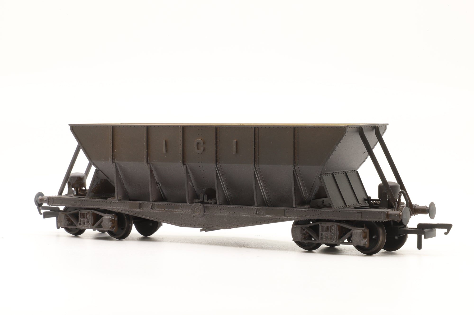 Oxford Rail OO Rake of 3 ICI Hoppers 3299/3222/3215 - Heavily Weathered