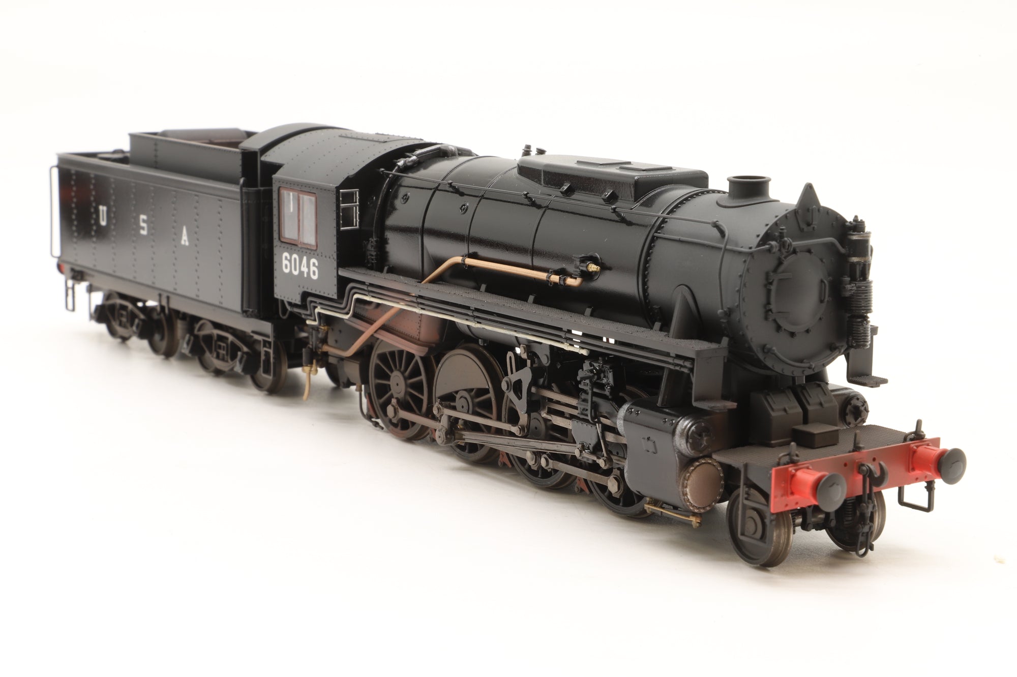 Rapido OO Gauge 926507 USATC S160 2-8-0, ‘6046’, Black w/USA on Tender (As preserved) Lightly Weathered & Gloss Finish, DCC Sound