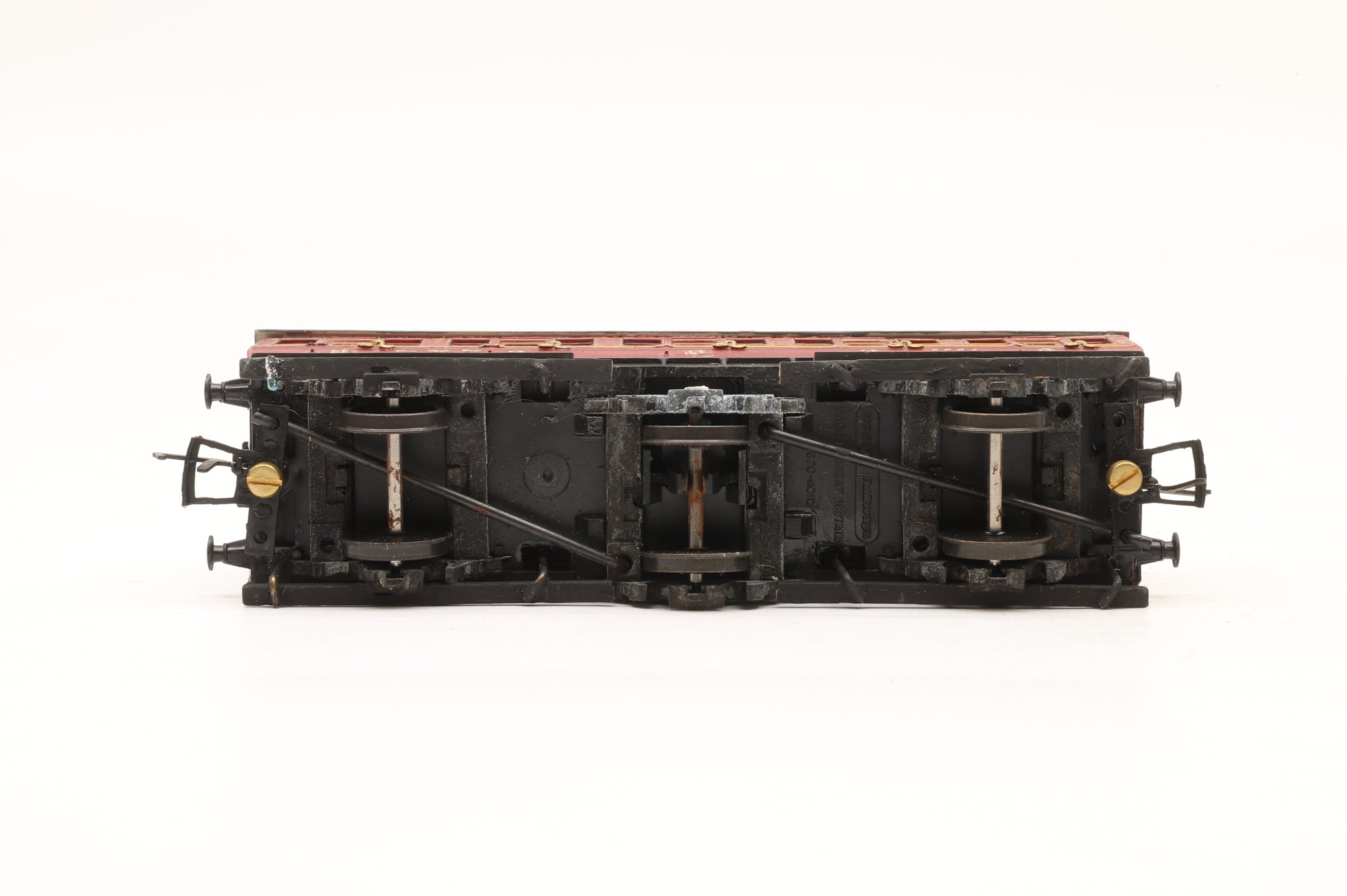 Slaters/ Hornby OO Rake Of 3 6 Wheel Midland Railway Clayton Arc Roof Coaches Kit Built