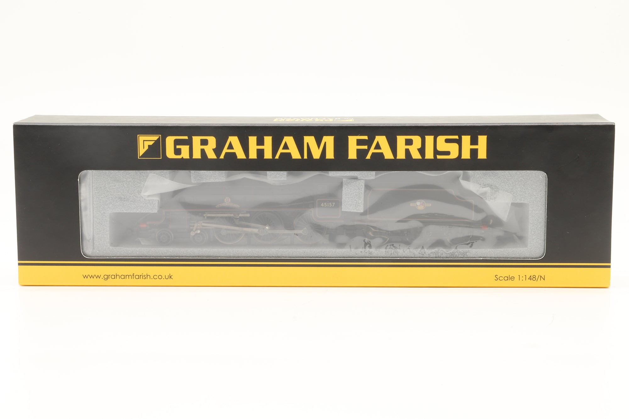 Graham Farish N 372-137K Black 5 '45157' 'The Glasgow Highlander' BR Lined Black Late Crest, Excl. Bachmann Collectors' Club