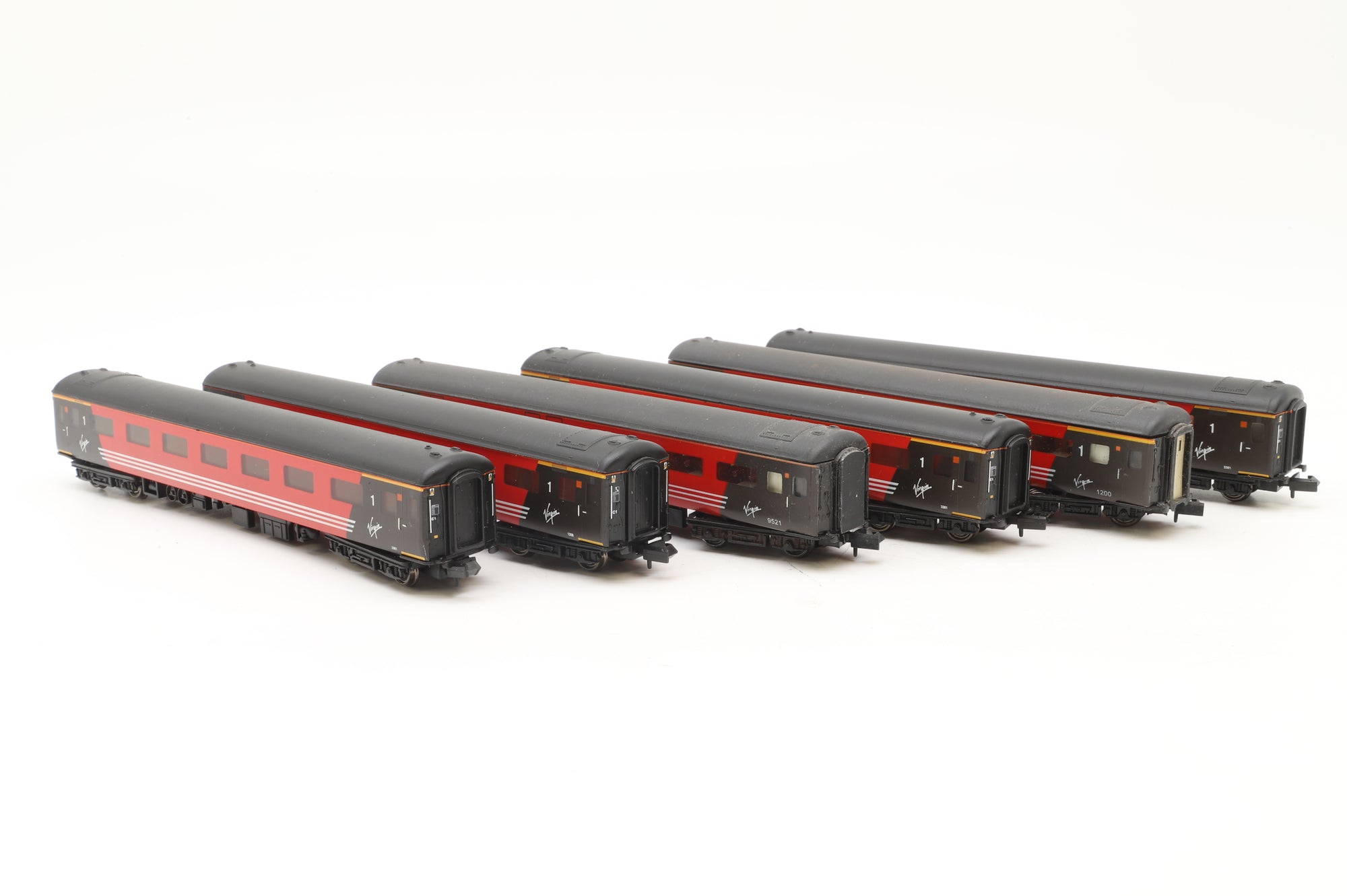 WORKSHOP Graham Farish N Rake of 6x Virgin Trains Mk2s