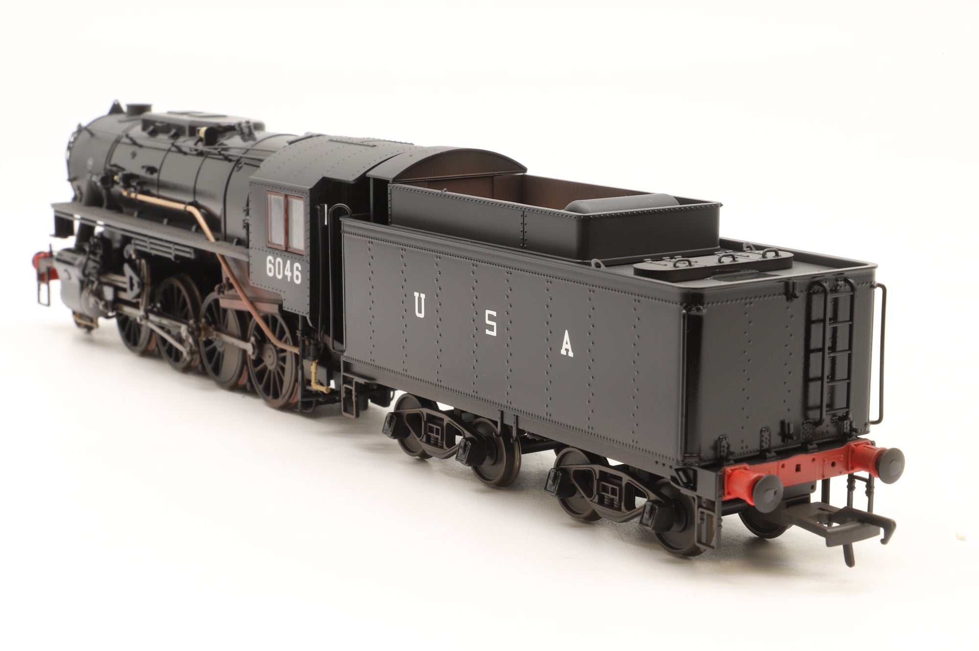 Rapido OO Gauge 926507 USATC S160 2-8-0, ‘6046’, Black w/USA on Tender (As preserved) Lightly Weathered & Gloss Finish, DCC Sound
