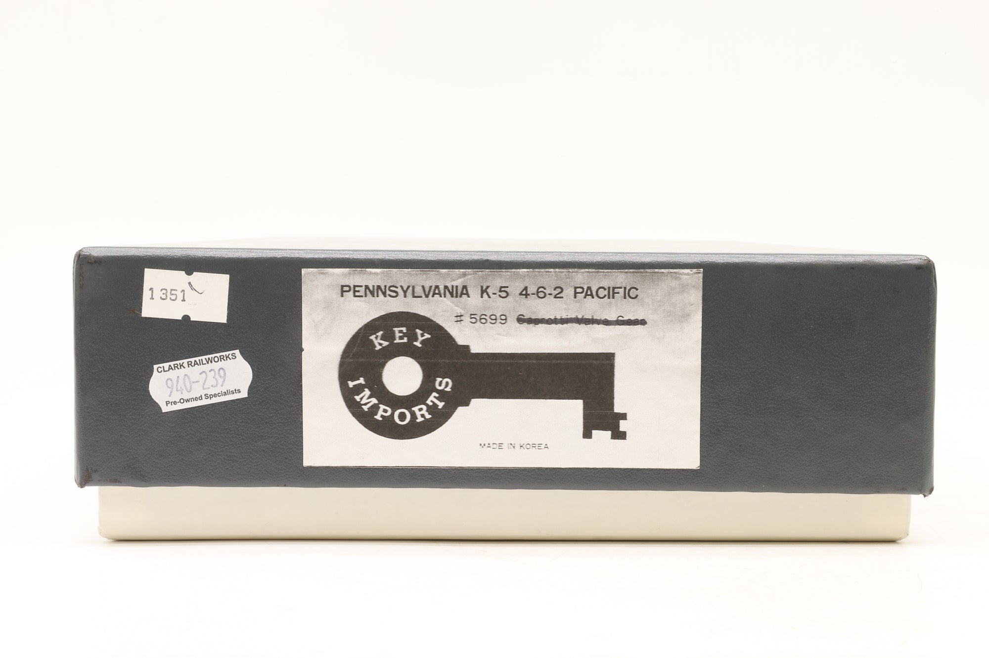 Key Imports/Samhongsa HO Brass Pennsylvania K-5 4-6-2 Pacific, Factory Painted