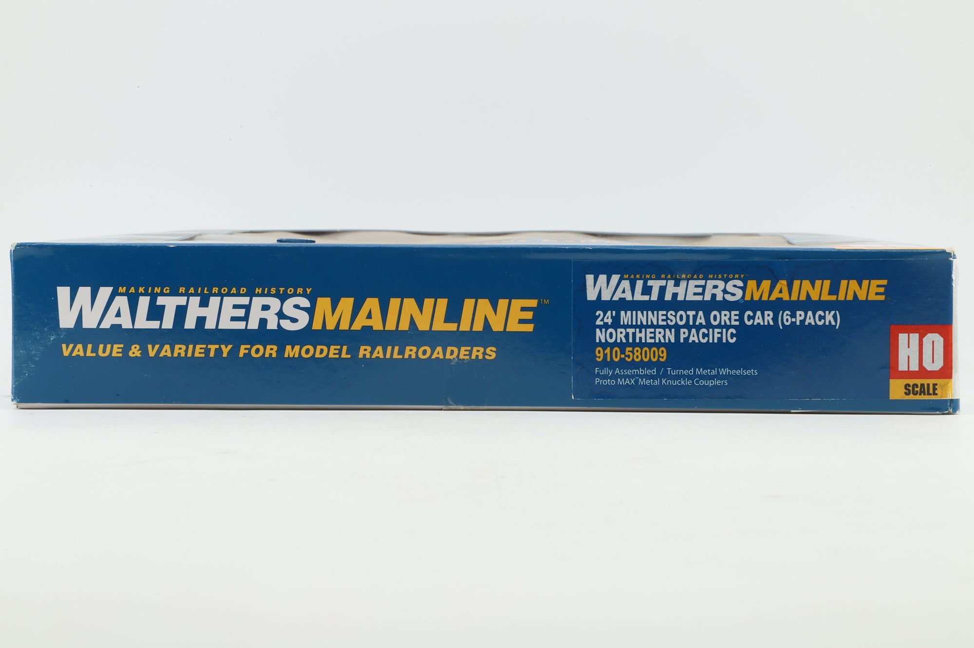 Walthers HO 6-Pack of 24' Michigan Ore Cars in DMIR Brown - Pro-Weathered/Customised