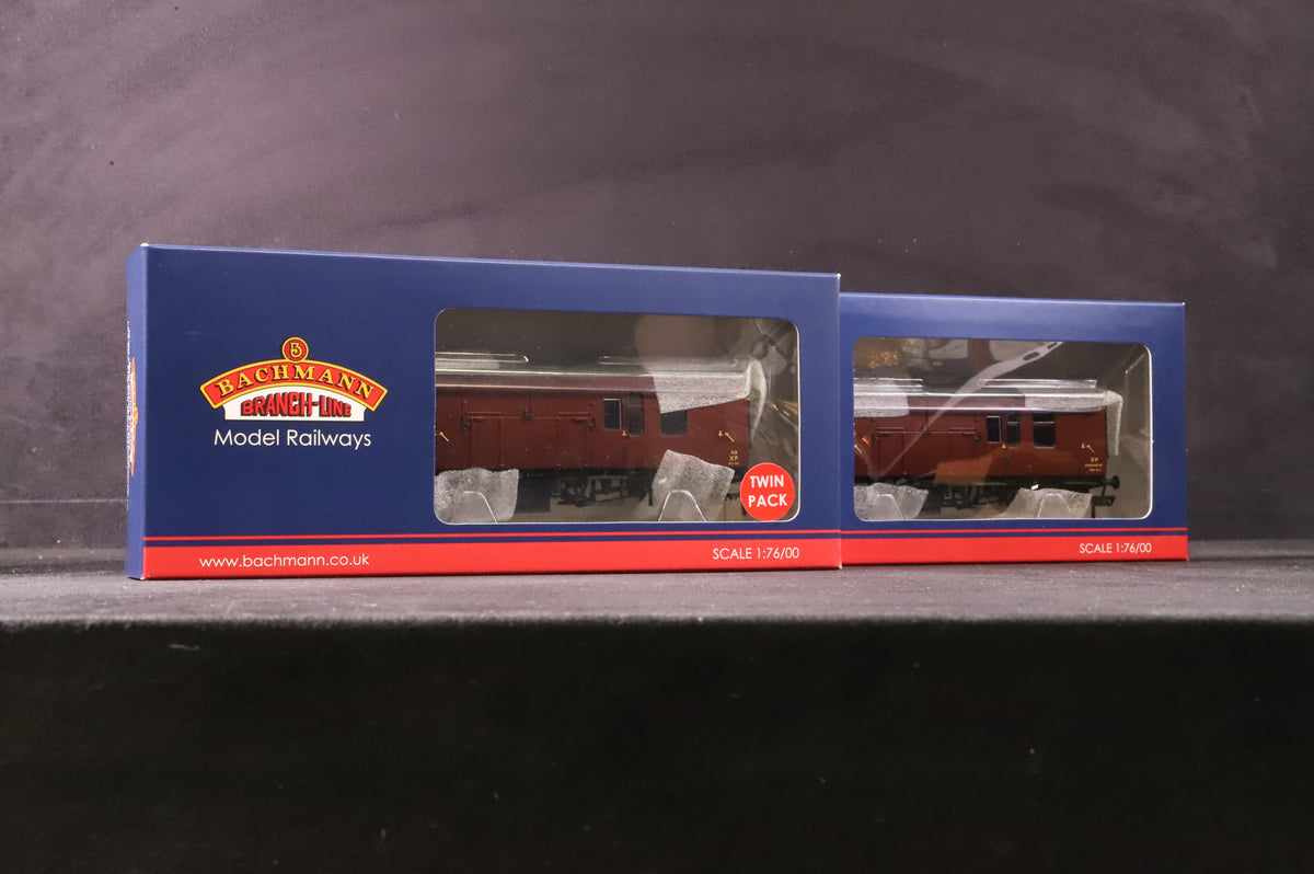 Bachmann OO 38-527Y BR Mk1 Horse Box Twin Pack Maroon MR Excl. TMC