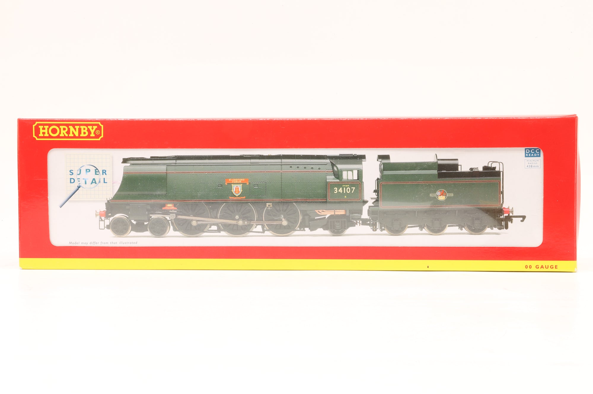 Hornby OO R2926 West Country Class '34107' 'Blandford Forum' BR Green L/C