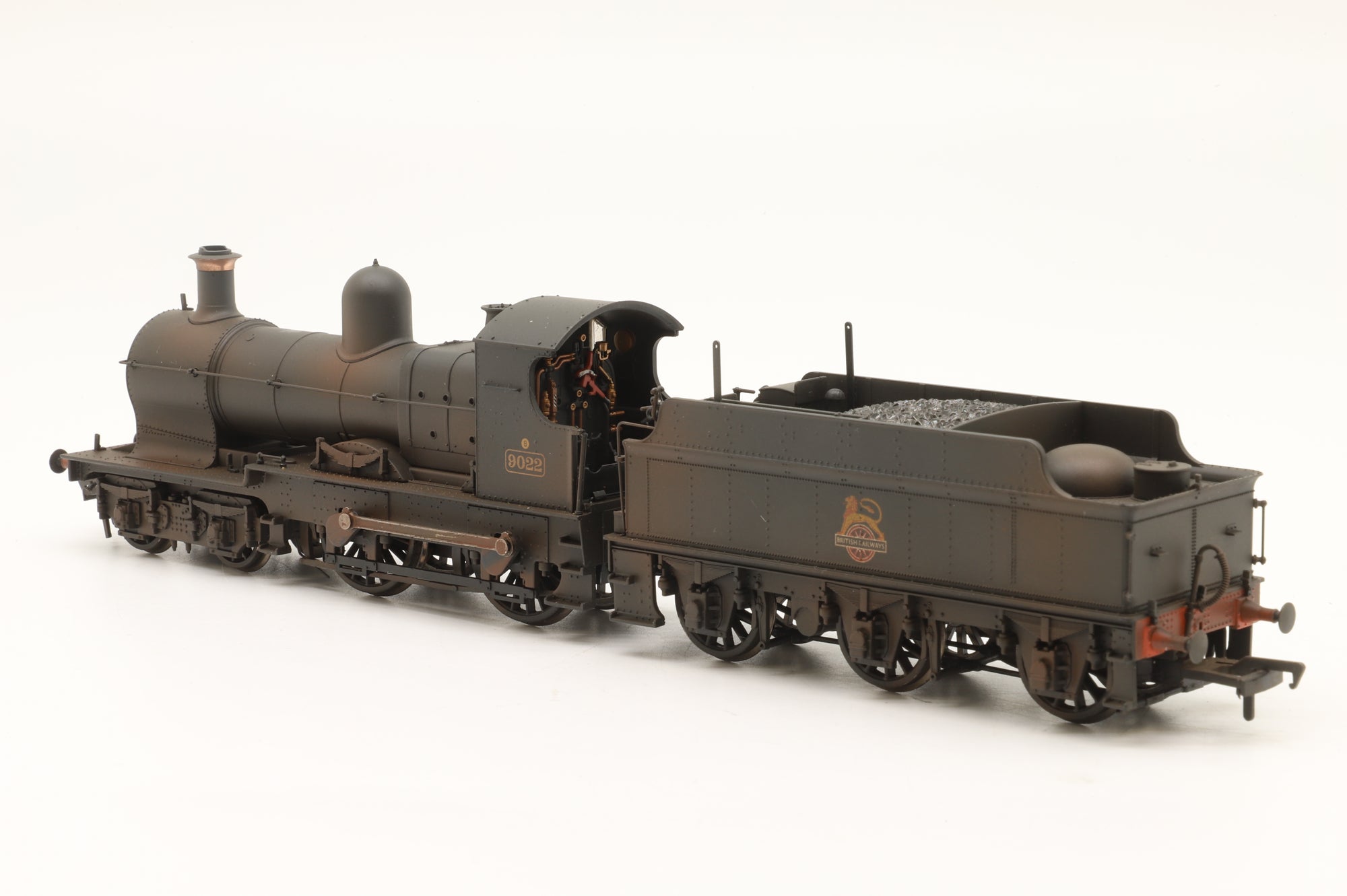 Bachmann OO 31-085 GWR 3200 Class '9022' BR Black E/C Weathered DCC Fitted