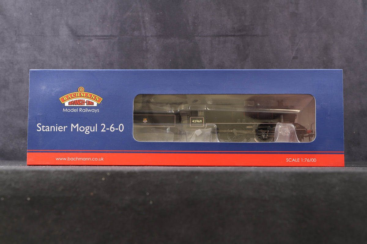 Bachmann OO 31-691 Stanier Mogul &#39;42969&#39; BR Lined Black E/C, DCC Fitted