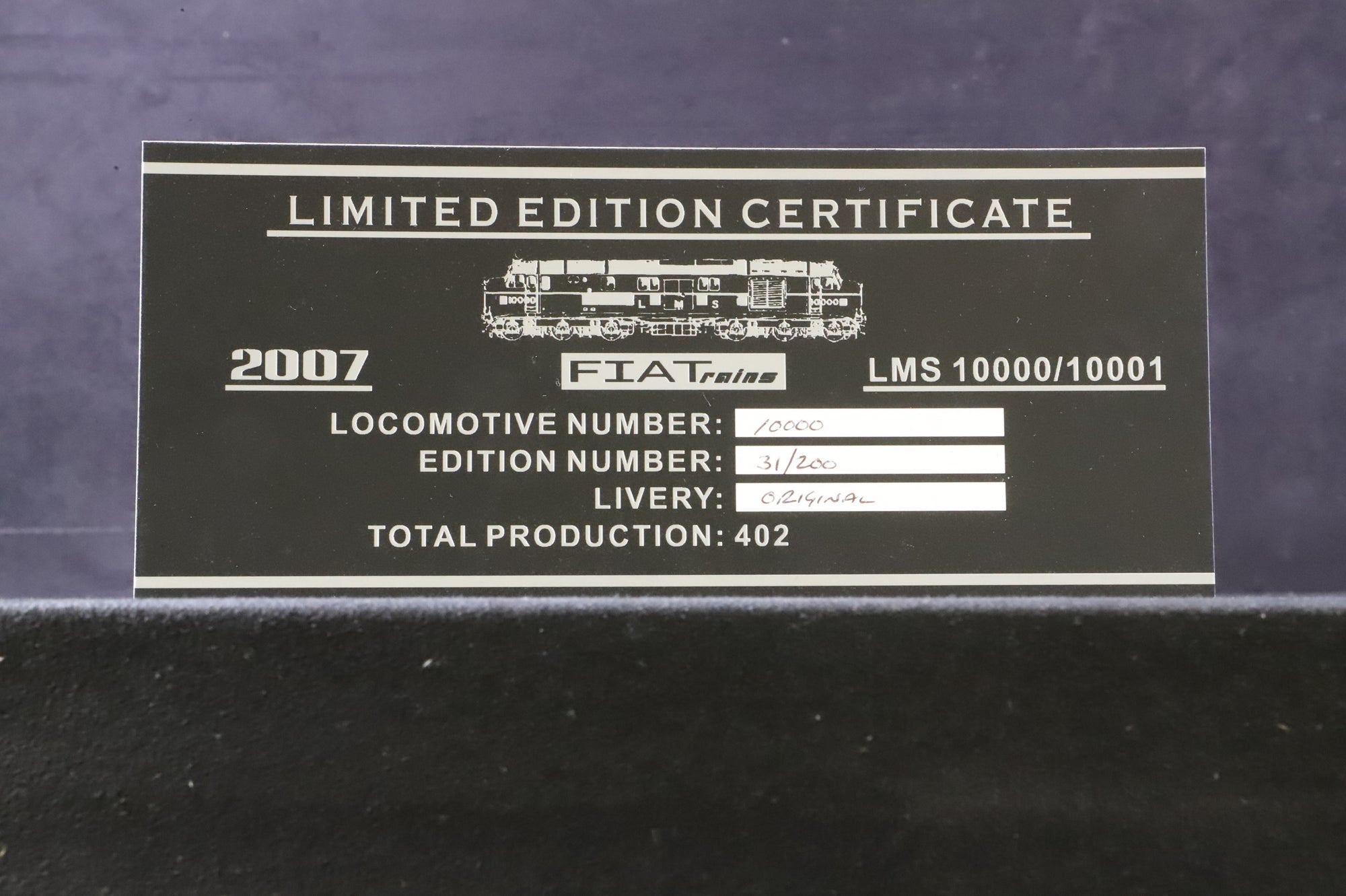 FiaTrains OO LMS Diesel Pioneer '10000' LMS Black Ltd Ed