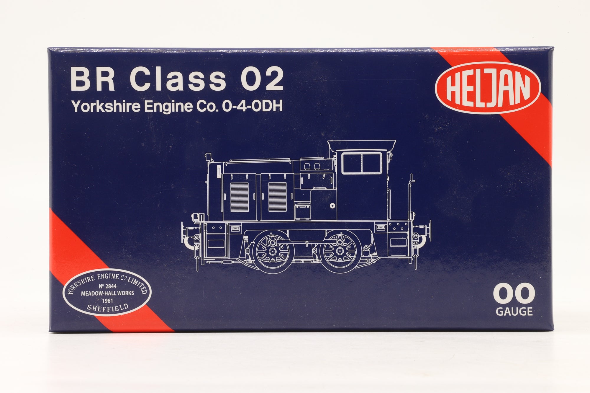 Heljan OO 2840 Class 02 D2861 in BR Green w/ Wasp Stripes