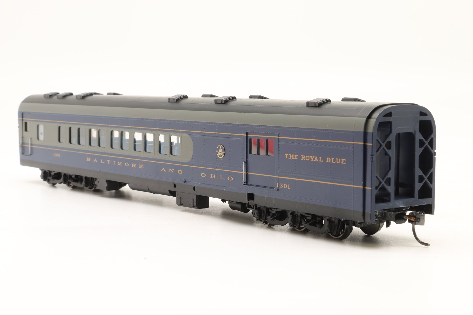 MTS Imports HO Brass Baltimore & Ohio Passenger Car Set 'The Royal Blue' Factory Painted