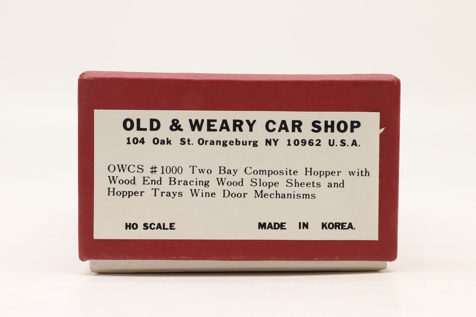 Old & Weary Car Shop HO Brass OWCS 1000 Two Bay Composite Hopper Wagon Unpainted