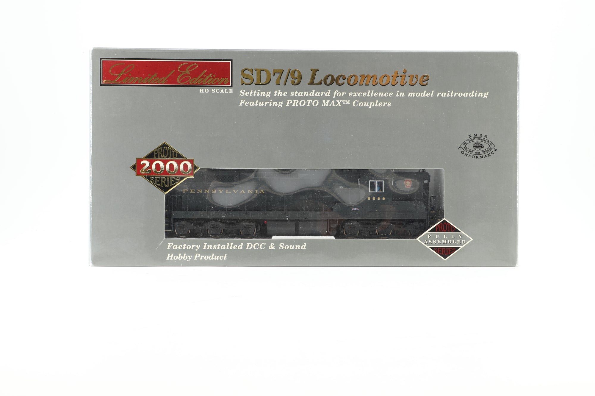 Proto 2000 Series HO 920-40734 SD7/9 Diesel Locomotive '8589' PRR DCC Sound