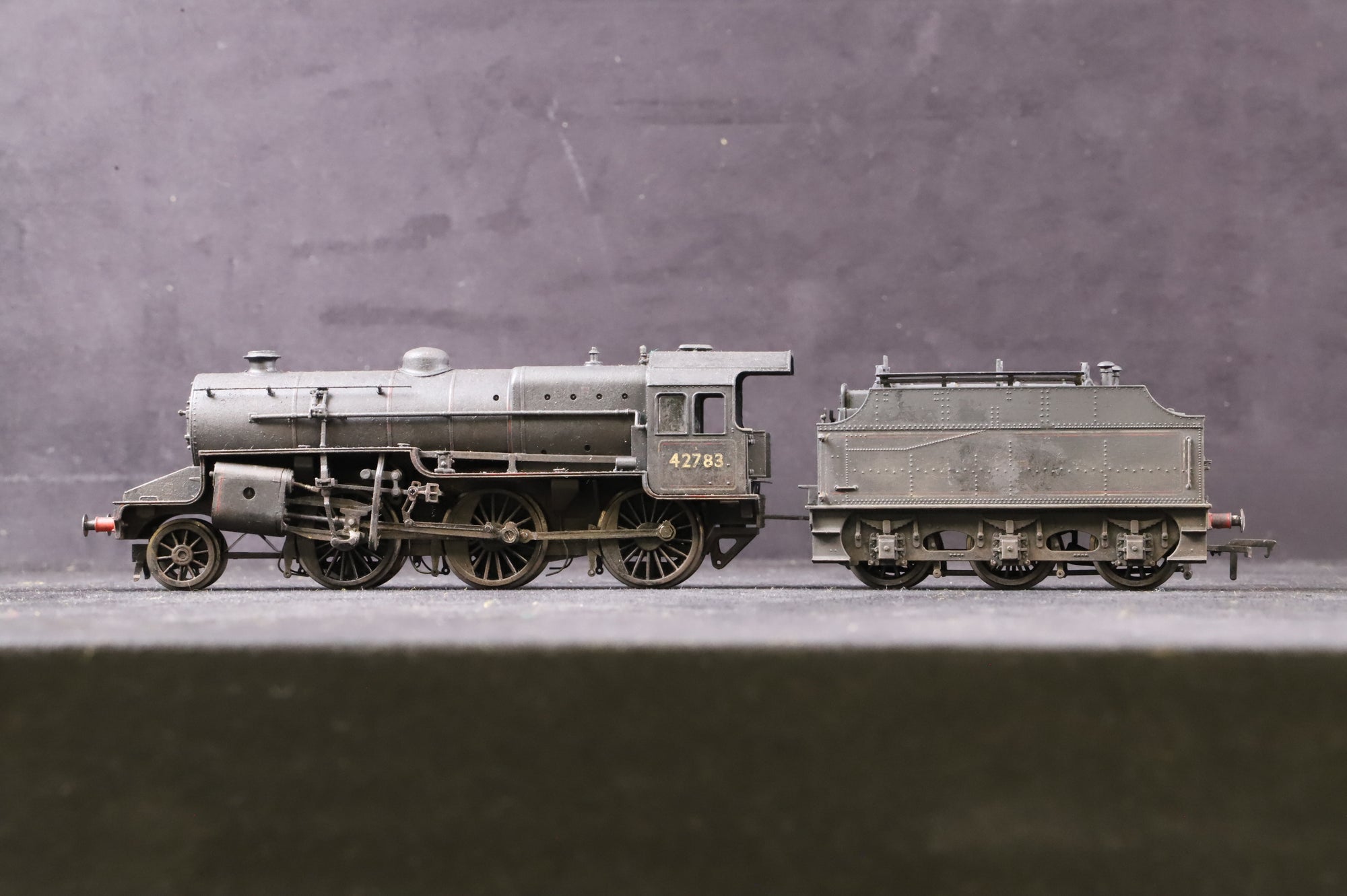 WORKSHOP Bachmann OO Hughes Crab 32783 in BR Black w/ Late Crests - Weathered