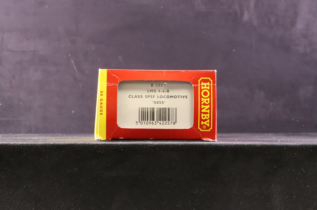 Hornby OO R2257 Black 5 &#39;5055&#39; LMS Lined Black