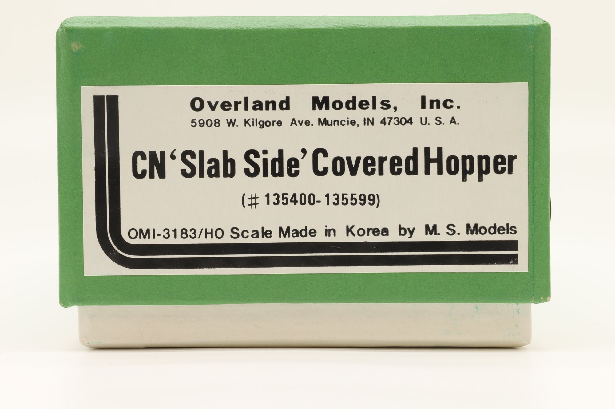 Overland Models/M.S Models HO OMI-3183 CN 'Slab Side' Covered Hopper #135400 - 135599, Unpainted Brass