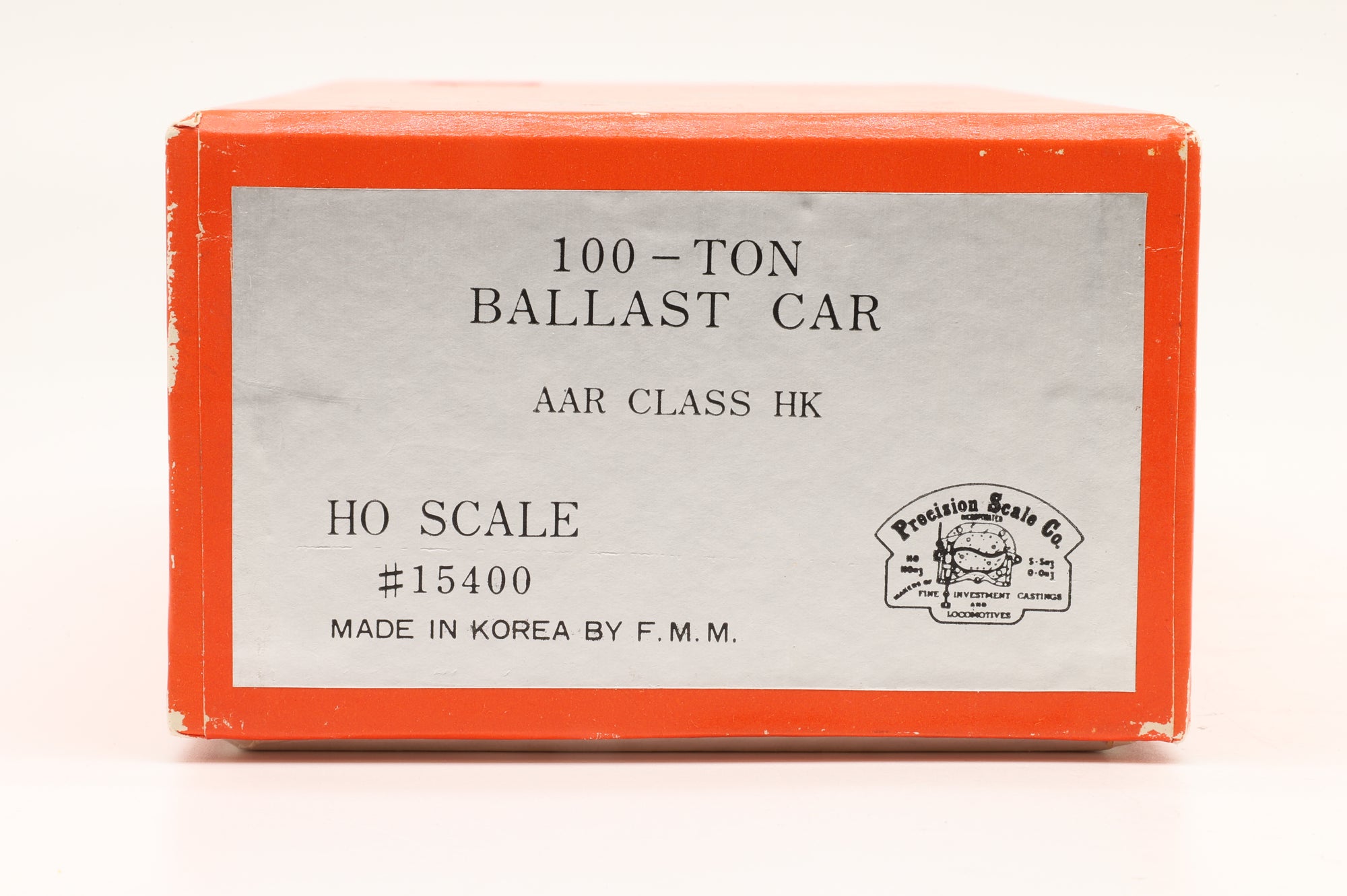 Precision Scale Co./Iron Horse Models HO Brass 15400 100 Ton Ballast Car AAR Class HK Unpainted