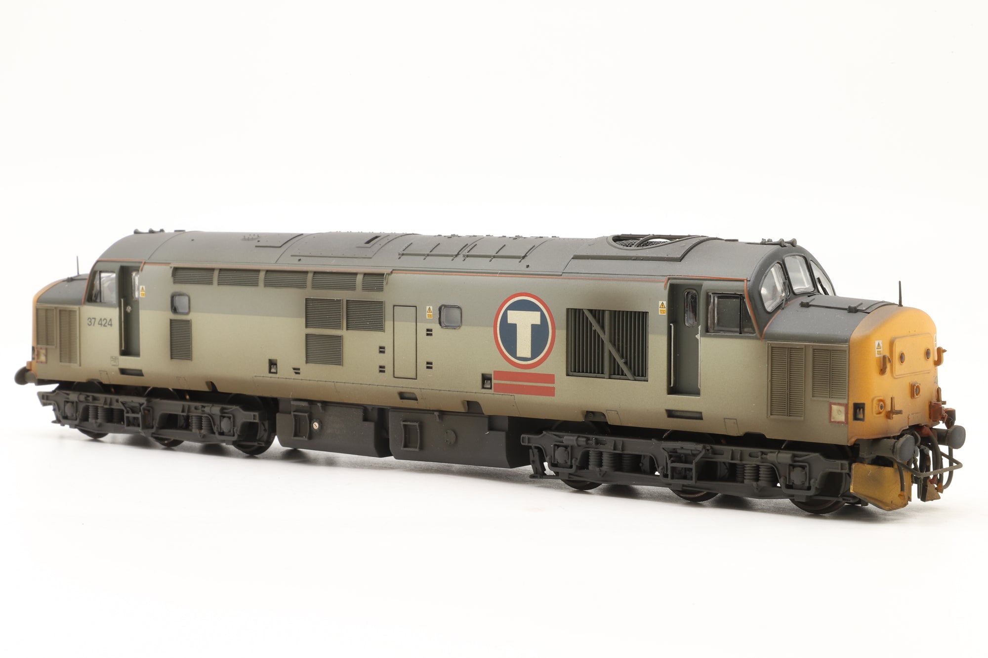 Bachmann OO 32-375 Class 37/6 Diesel 37424 Renumbered & Weathered Transrail DCC Fitted