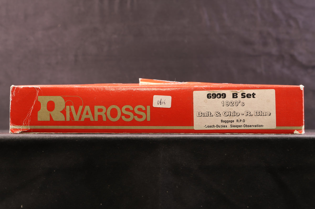 Rivarossi HO 6909 B Set 1920s Balt. &amp; Ohio R B Coach Set