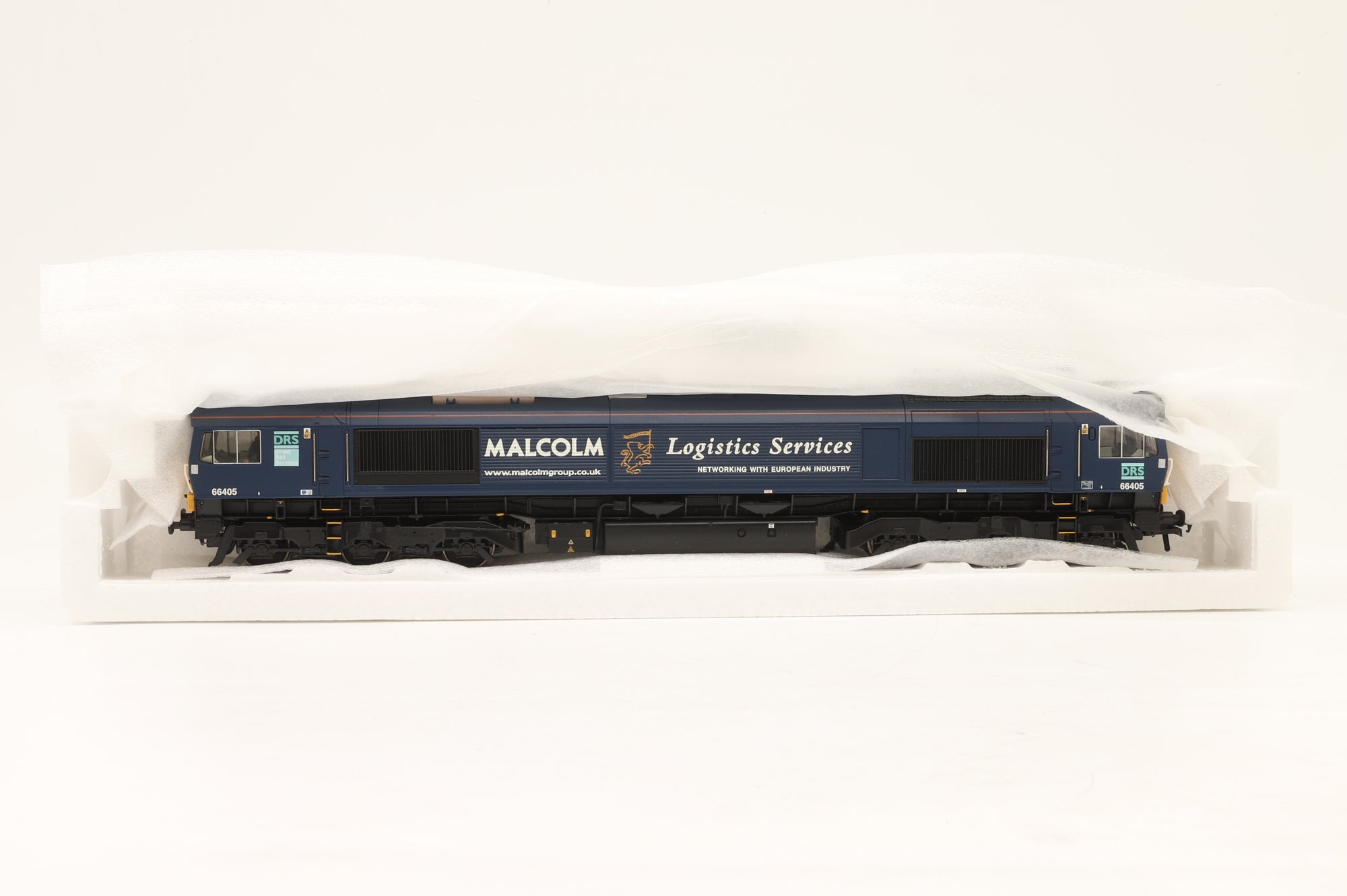 Bachmann OO 32-729 Class 66 Diesel '66405' Blue Malcolm Logistics Services