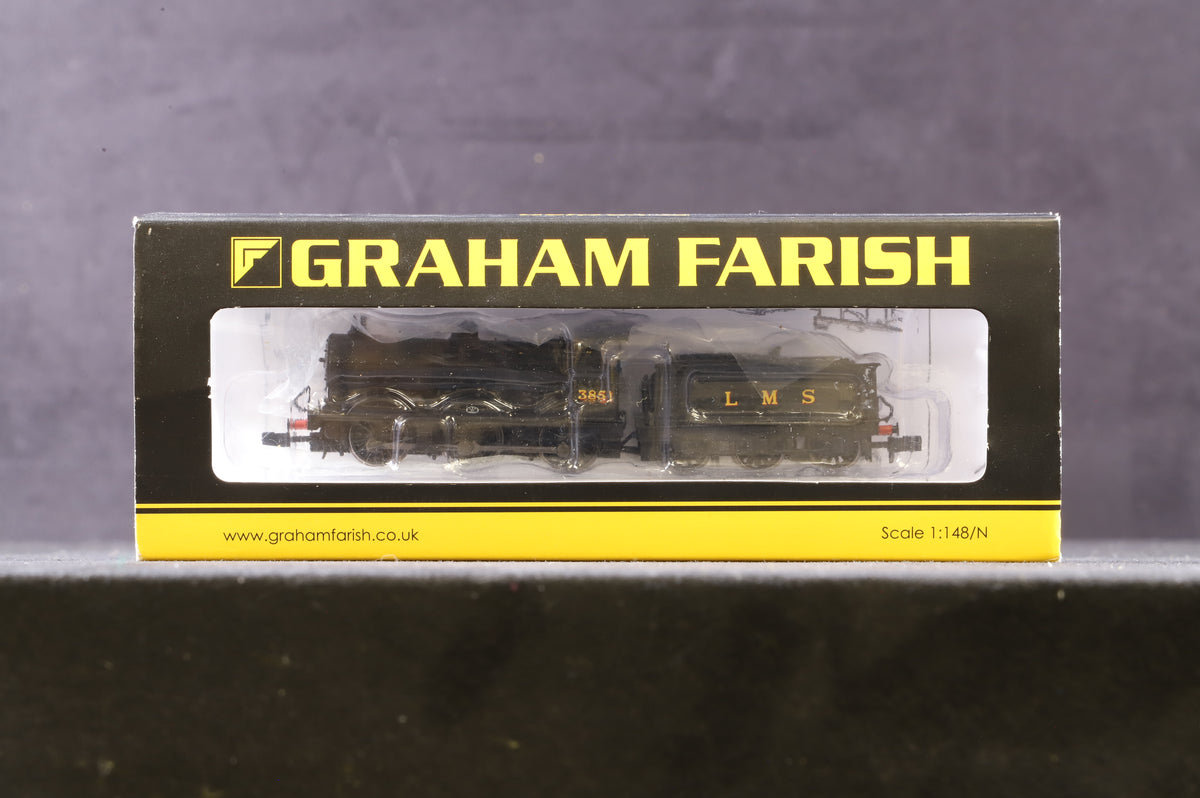 Graham Farish N 372-061 Midland Class 4F &#39;3851&#39; LMS Black, DCC Fitted