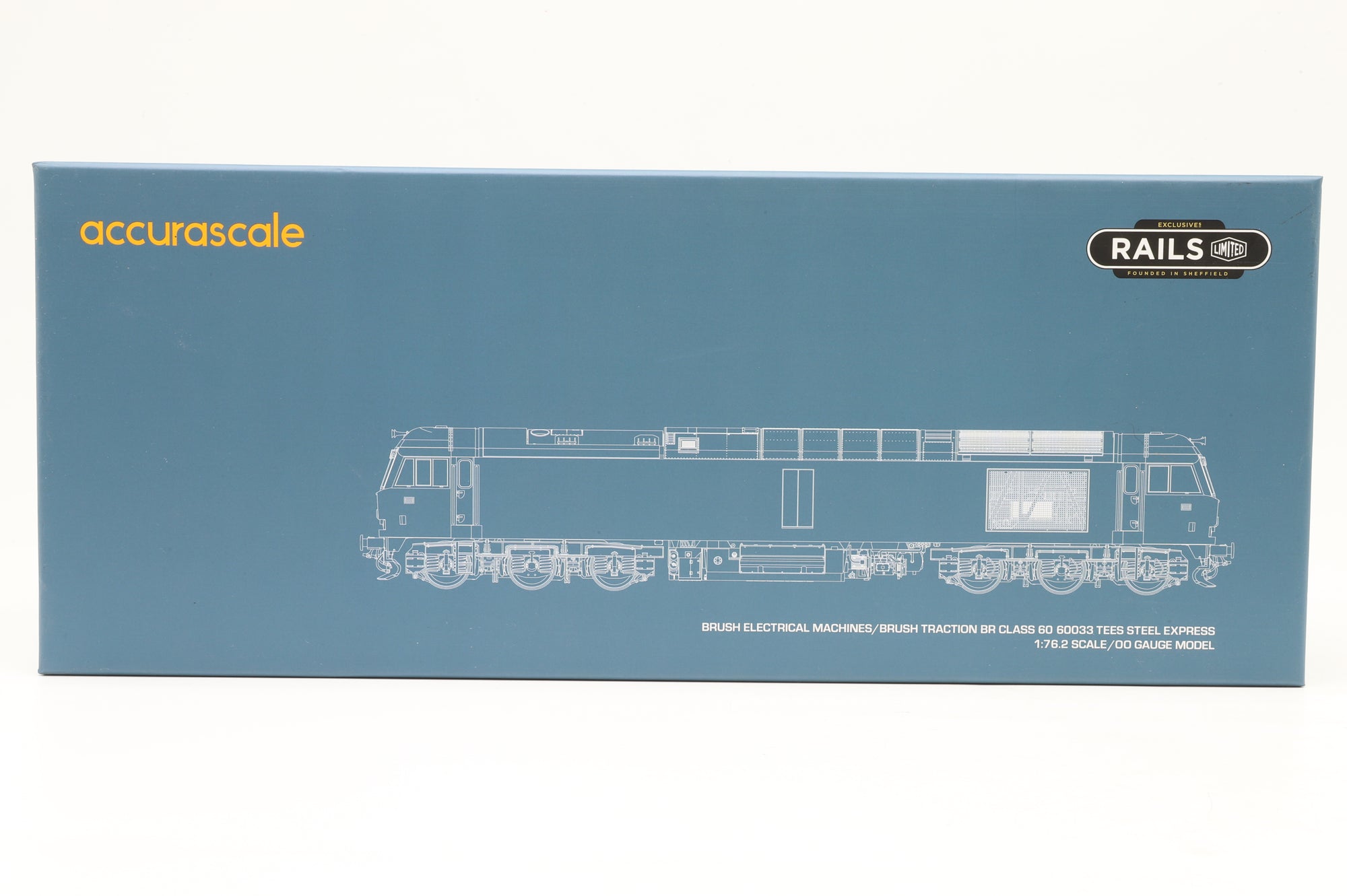 Accurascale OO ACC3032 Class 60 60033 'Tees Steel Express' in British Steel/EWS Blue