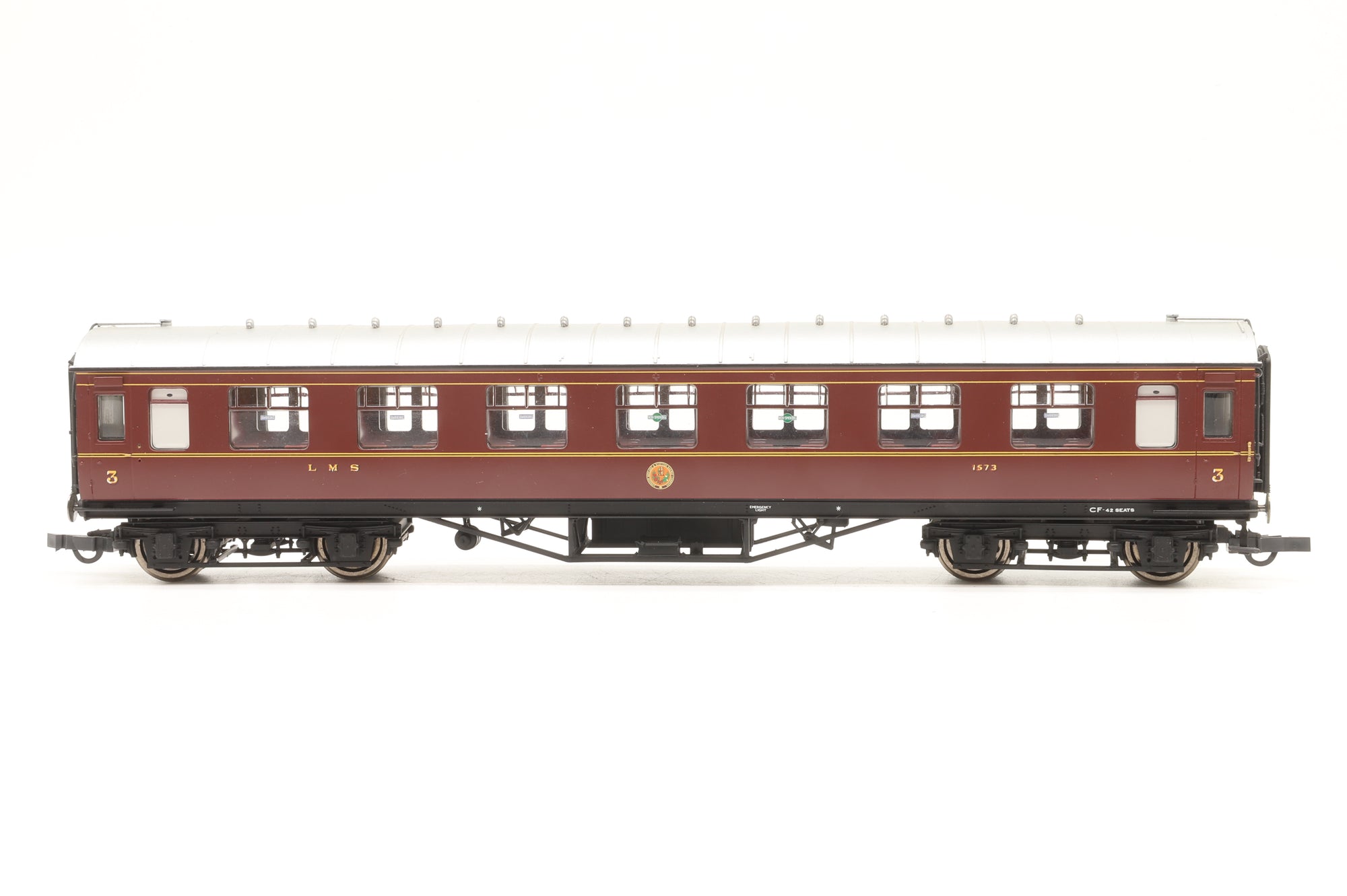 Hornby OO Rake of 6 LMS Coaches, DCC Lighting Fitted