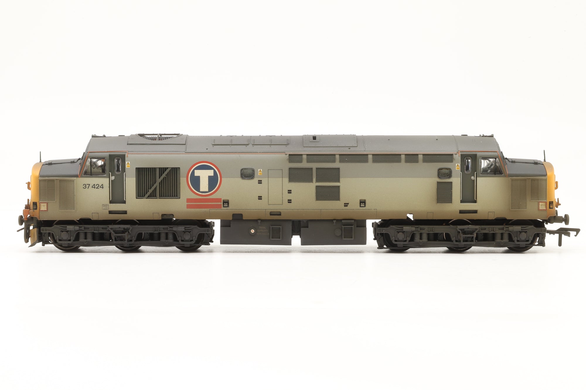 Bachmann OO 32-375 Class 37/6 Diesel 37424 Renumbered & Weathered Transrail DCC Fitted