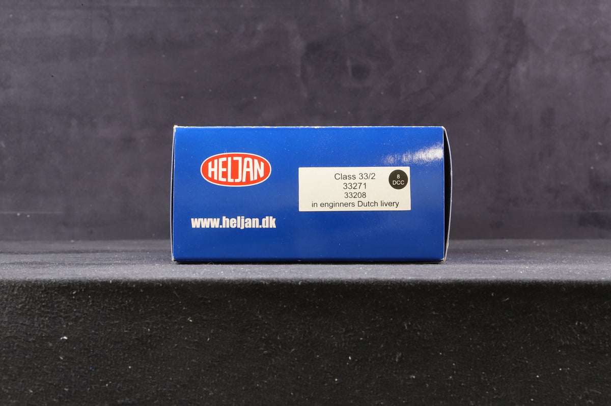 Heljan OO 3327 Class 33/2 &#39;33208&#39; Engineers Dutch Livery, DCC Fitted