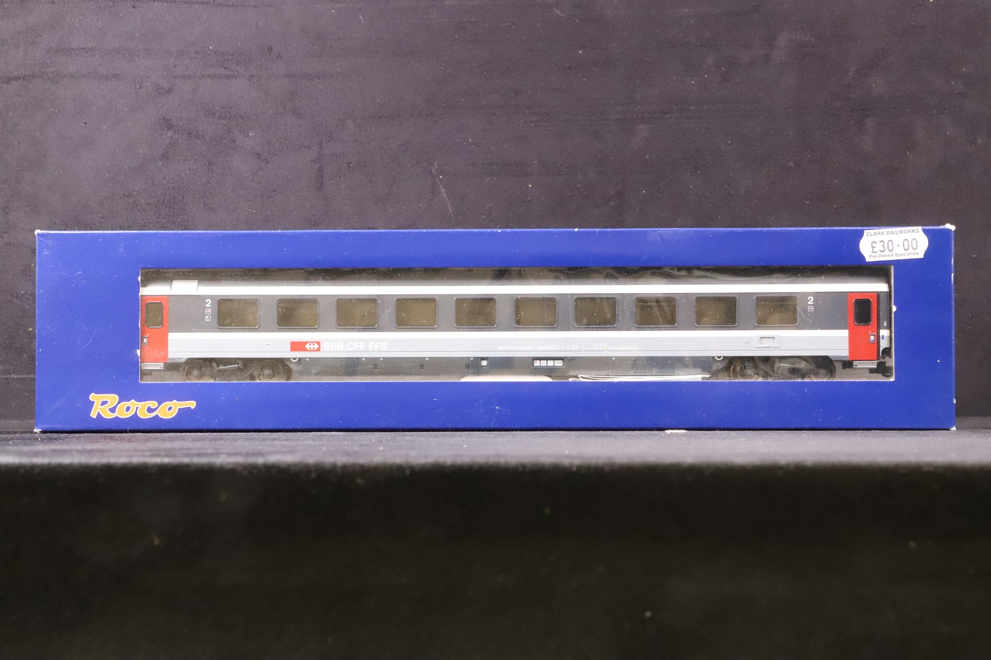 Roco HO 64257 SBB Double Grey Coach