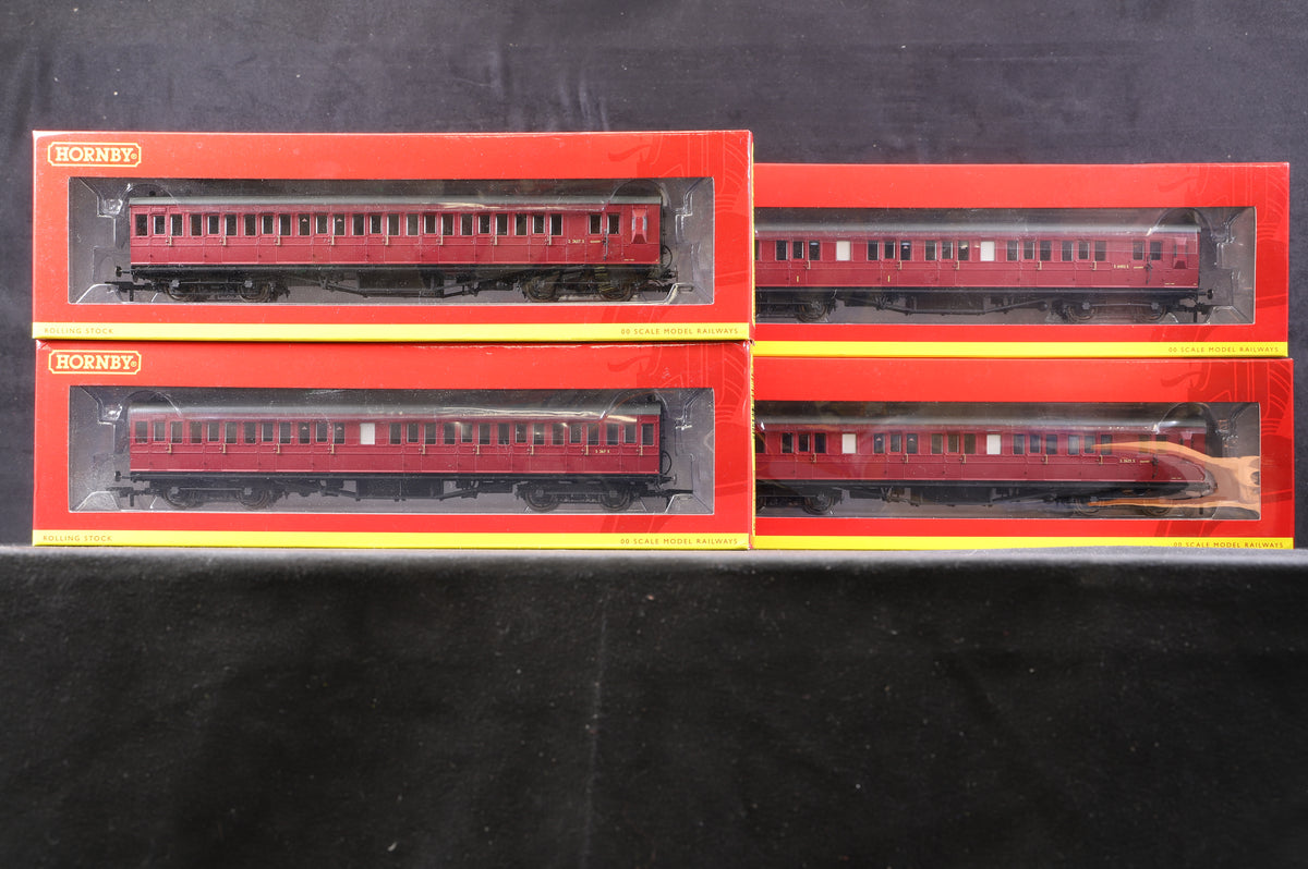 Hornby OO Rake Of 4 BR Ex LSWR Non-Corridor Coaches Inc. R4746, R4747, R4748  &amp; R4749