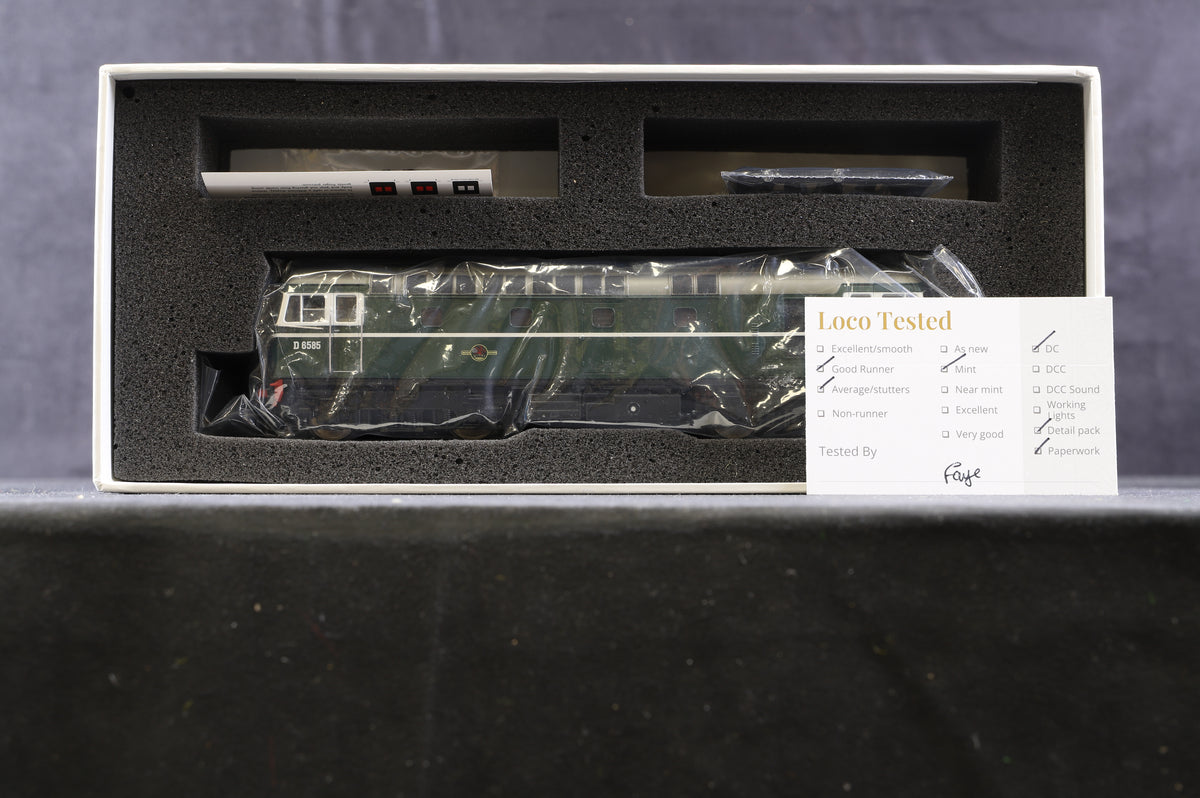 Heljan OO 3318 Class 33/0 &#39;D6585&#39; BR Green (No yellow panels)