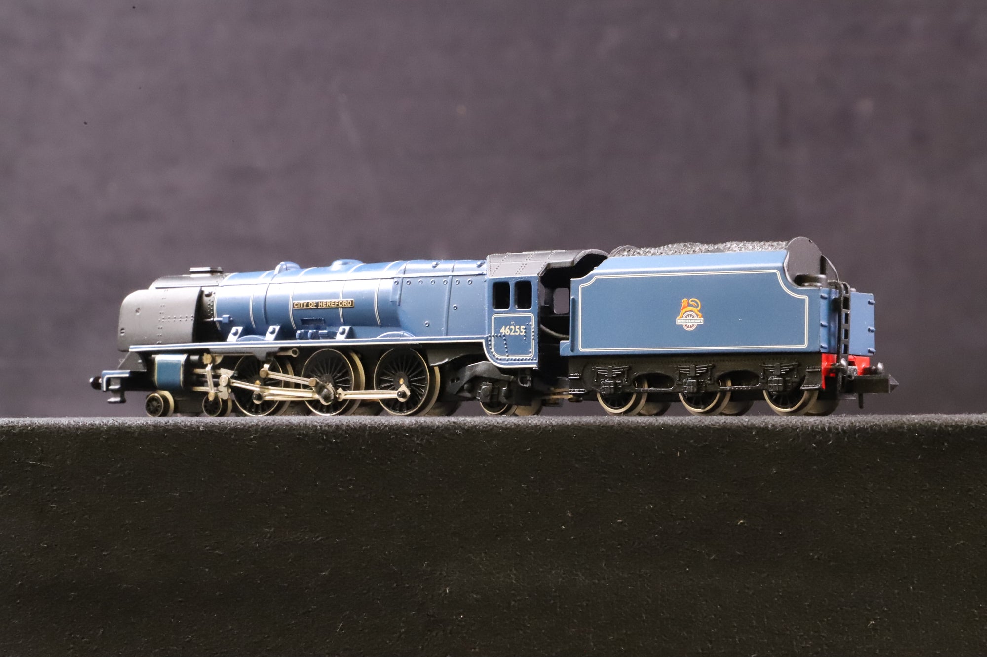 Graham Farish N Gauge 372-175 Class 8P 46255 'City of Hereford' in BR Express Blue w/ Early Crests