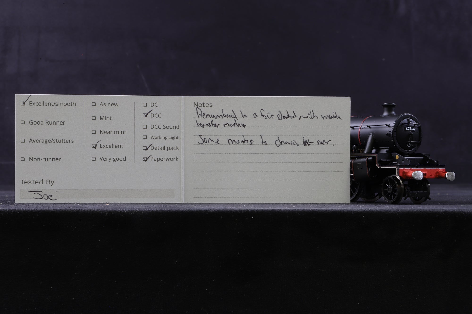 Hornby OO R2731X Stanier Class 4P '42464' BR Lined Black E/C DCC Fitted