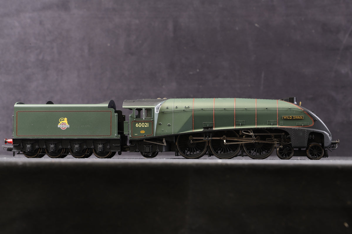 Hornby OO R2615 Class A4 &#39;60021&#39; &#39;Wild Swan&#39; BR Green E/C