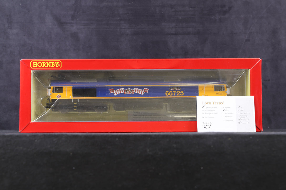 Hornby OO R3902 Class 66 &#39;66725&#39; GBRf &#39;Sunderland&#39;