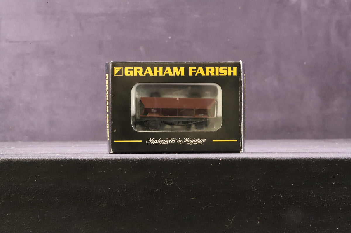 Graham Farish N Rake Of 4 HEA/ HSA Hopper Wagons BR Bauxite Inc. 373-502A, 502B &amp; 502Cx2